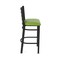 Holland Bar Stool Co 30" Stationary Bar Stool, Black Wrinkle, Canter Kiwi Green Seat 40030BW009 - alternate 8