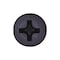 Auveco #10 x 3/4in with #8 Head Phillips Oval Head Tapping Screw - Black Oxide, 100PK 11087 - alternate 2