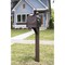 Architectural Mailboxes Northpointe Venetian Bronze, Large, Steel, Post Mount Mailbox NM160VAM - alternate 7