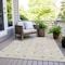 Homeroots 10' X 14' Beige And Ivory Geometric Washable Indoor Outdoor Area Rug 594682 - alternate 9