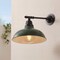 Jonathan Y Wallace 12.3 in. 1-Light Farmhouse Industrial Iron LED Victorian Arm Outdoor Sconce, Matte Green/Blac JYL7615L - alternate 8