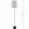Jonathan Y Levitt 60.5" Marble/Metal LED Floor Lamp, Black/Chrome JYL2062A - alternate 7