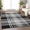 Homeroots 3' X 5' Black Gold And Gray Plaid Washable Indoor Outdoor Area Rug 596309 - alternate 9