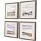 Homeroots Set Of Four Tirwedd II Silver Framed Print Wall Art, 4PK 474058 - alternate 5