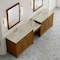 James Martin Vanities Bellshire 120" Dual Vanity Set with 24" Make-Up Counter, Honey Oak w/3 cm Tajnar Eclos Top 660-VMC120-HNO-3TJR - alternate 5