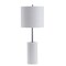 Jonathan Y Aksel 25.5" Marble LED Table Lamp, White/Chrome JYL2007A - alternate 9