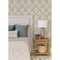 Chesapeake Mimir Grey Quilted Damask Wallpaper 3125-72340 - alternate 4