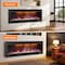 Edendirect 86. 42in. 5120BTU Wall Mount Electric Fireplace, 750W/1500W, Heat 400 sq. ft, Blower Heat, Remote ZR-BI84 - alternate 8