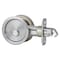 Kwikset Pocket Door Lock, Satin Chrome, 238 in Backset 33526DROUNDPOCKET - alternate 2