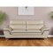 Homeroots 86" Beige Leather Sofa With Silver Legs 329491 - alternate 8