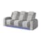 Global Furniture Usa Contemporary U8000 Grey Power Reclining Sofa W/Power Headrest, Dropdown Table W/ Wood Trim & Reading Light, & Led Light U8000-GREY-PRS W/ PHR DDT WC + LED - alternate 6