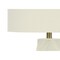 Homeroots 29" White Ceramic Geometric Table Lamp With Ivory Drum Shade 545802 - alternate 8