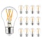 Luxrite A15 Edison LED Bulb, 60W Equivalent, 8.5W, Dimmable, 3500K Natural White, Enclosed Fixture, 12PK LR21692 - alternate 1