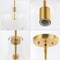 Jonathan Y Watts 13.25" 1-Light Mid-Century Modern Iron/Glass LED Pendant, Brass Gold/Clear JYL6401C - alternate 11