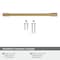 Amerock Riva 7-9/16 inch 192mm Center-to-Center Champagne Bronze Cabinet Pull BP55488CZ - alternate 3