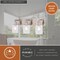 Vaxcel Northfield 3-Light Vanity Light, Satin Nickel, Clear Seeded Glass, 21-In. Wide W0568 - alternate 9