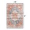 World Rug Gallery Traditional Distressed Washable Non Slip Area Rug 6 ft x 9 ft Multi WR65MULTI6X9 - alternate 10