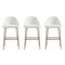 Manhattan Comfort Gracie Barstool in White and Gold - Set of 3 3-BS022-GWH - alternate 9