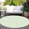 Homeroots 8' Mint Green And Ivory Round Geometric Washable Indoor Outdoor Area Rug 602427 - alternate 8