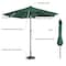 Villacera 9-Foot LED Outdoor Patio Umbrella with Solar Lights with Base, Forest Green 83-OUT5424 - alternate 14