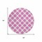 Homeroots 8' Blush And Ivory Round Polka Dot Washable Indoor Outdoor Area Rug 614877 - alternate 6