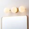 Jonathan Y Nash 23 in. 3-Light Mid-Century Modern Metal and Frosted Glass Globe LED Vanity Light, Brass Gold JYL9568A - alternate 11
