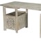 Homeroots 68" White Solid Wood and Metal Carved Floral Desk With Three Drawers 661246 - alternate 9