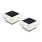 Pure Garden Solar Post Cap Lights 2 Waterproof LED Solar Powered Lights for Wooden or Vinyl Fence Post Caps 50-LG1507 - alternate 1