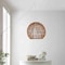 Jonathan Y Raya 19" 1-Light Farmhouse Coastal Rattan 180" Cord Plug-In or Hardwired LED Pendant, Brown JYL1404A - alternate 16