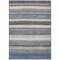 Homeroots 9' X 12' Denim Blue Beige And Taupe Striped Washable Indoor Outdoor Area Rug 618260 - alternate 9
