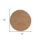 Homeroots 6' Rust And Beige Round Abstract Indoor Outdoor Area Rug 572370 - alternate 8