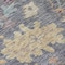 Homeroots 8' Blue Charcoal And Gold Round Floral Washable Indoor Outdoor Area Rug 604116 - alternate 9
