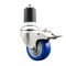 Service Caster 3.5 Inch 316SS Blue Poly Swivel 1-7/8 Inch Expanding Stem Caster Lock Brake SCC SCC-SS316TTLEX20S3514-PPUB-BLUE-178 - alternate 1