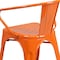 Flash Furniture Contemporary Chair, 21-1/2 in W 19" L 27-3/4" H, Integrated CH-31270-OR-GG - alternate 10