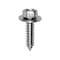 Auveco 14 x 1in Indented Hex Head Sems Tapping Screw 3/8in Hex Zinc, 100PK 2605 - alternate 1