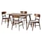 Baxton Studio Fremont Dining Set, 5-Piece 268-14657-10807-ZORO - alternate 1