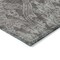Homeroots 5' X 8' Gray And Pewter Damask Washable Indoor Outdoor Area Rug 616527 - alternate 9