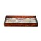 Homeroots World Map Vintage Burlwood Serving Tray 401789 - alternate 1