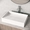 Vigo Starr Modern White Matte Stone 23 in. L x 15 in. W x 5 in. H Rectangular Vessel Bathroom Sink VG04028 - alternate 5