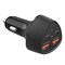 Hypergear SpeedBoost 50-Watt Quad PD Car Charger, Black 15785 - alternate 1