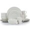 Elama Jasmine 16 Piece Porcelain Dinnerware Set in White EL-JASMINE - alternate 10