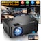Wrightmaster 1920 x 1080 Full HD LCD Portable Projector with 15000 Lumens, 300" Display, Black ZR-Q6 - alternate 8