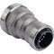 Quickfitting 3/4'' x 1/2'' Push-to-Connect Stainless Steel Reducing Coupling SS841R - alternate 7