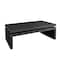 Homeroots 48" Black Wood Floating Frame Coffee Table 694839 - alternate 5