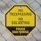 Signmission No Trespassing No Soliciting Police, 10 inch X 10 inch, Aluminum Metal Signs, 5PK OC-A-5Pack-10-102 - alternate 5