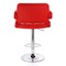 Elama Faux Leather Tufted Bar Stool in Red with Chrome Base and Adjustable Height ELM-749-RED - alternate 10