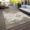 Homeroots 5' X 8' Taupe And Beige Abstract Washable Indoor Outdoor Area Rug 599527 - alternate 7