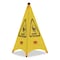Rubbermaid Commercial Multilingual Pop-Up Wet Floor Safety Cone, 21 x 21 x 30, Yellow FG9S0100YEL - alternate 1