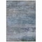 Homeroots 5' X 8' Pewter Navy Blue And Charcoal Abstract Washable Indoor Outdoor Area Rug 630844 - alternate 6