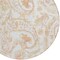 Homeroots 8' Coral Ivory And Peach Round Paisley Washable Indoor Outdoor Area Rug 588644 - alternate 5